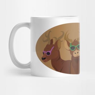 Deer Wearing Sunglasses Mug
